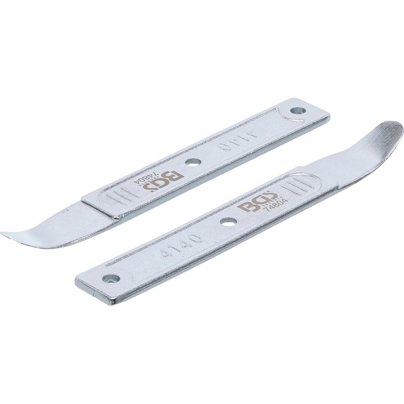 Jeu de coins métalliques / outils à levier | 2 pièces