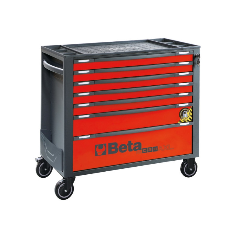 Servante mobile extra large avec 7 tiroirs, avec système anti-basculement