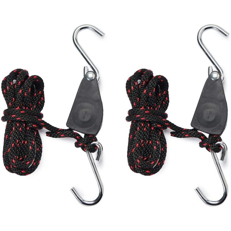Sangle d'arrimage universelle avec crochet en S et cliquet