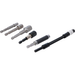 Jeu d'adaptateurs et rallonges | pour perceuses | 6 pcs.