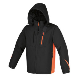 Veste en Softshell avec capuche et manches détachables