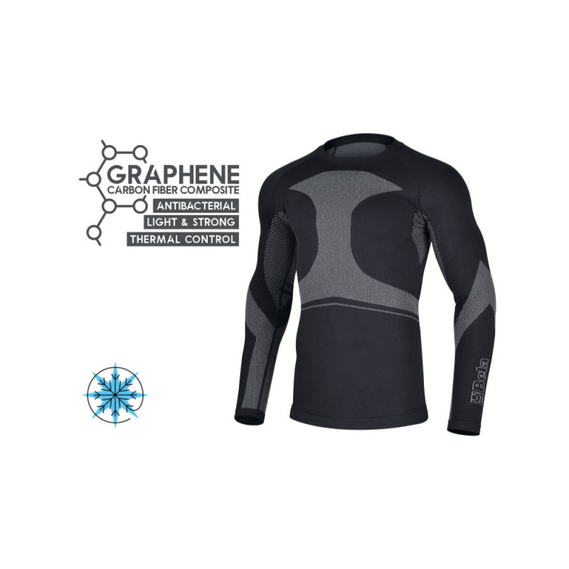 Maillot de corps technique stretch à manches longues en graphène