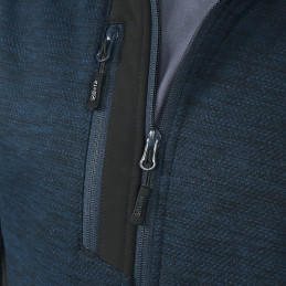 Sweatshirt technique polaire avec inserts en tissu softshell