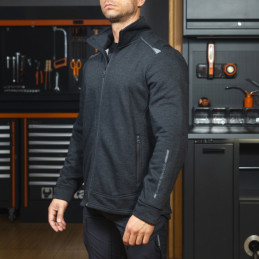 Sweat-shirt manches longues, stretch, avec graphène
