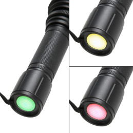 Torche LED à haute luminosité rechargeable en aluminium anodisé, 500 lumens