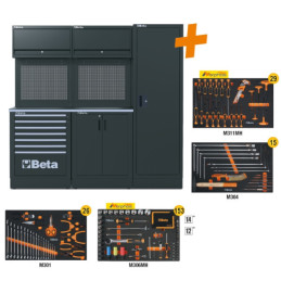 Combinaison d’ameublement d’atelier RSC50 2.0 comprenant 223 outils