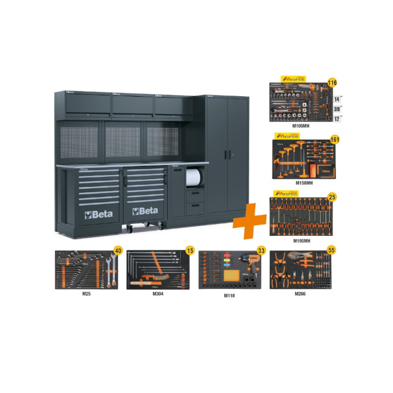 Combinaison de meubles d'atelier RSC50 2.0 avec 445 outils