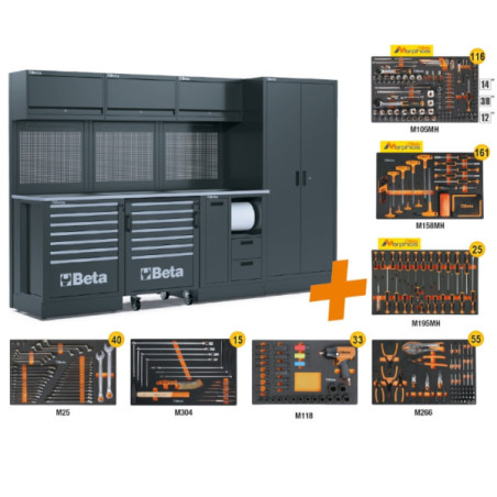 Combinaison de meubles d'atelier RSC50 2.0 avec 445 outils