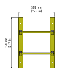 Rack de rangement pour cavaliers de roue