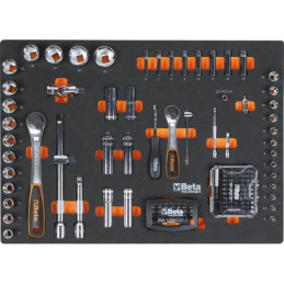 Combinaison d'ameublement d'atelier C45PRO X comprenant 196 outils Beta Worker CADEAU TV LED 102CM
