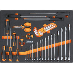 Combinaison d'ameublement d'atelier C45PRO X comprenant 196 outils Beta Worker CADEAU TV LED 102CM