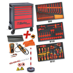 Servante comprenant 81 outils pour véhicules hybrides et électriques
