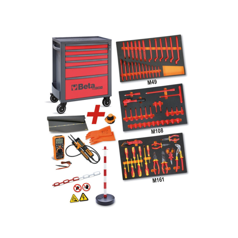 Servante comprenant 81 outils pour véhicules hybrides et électriques
