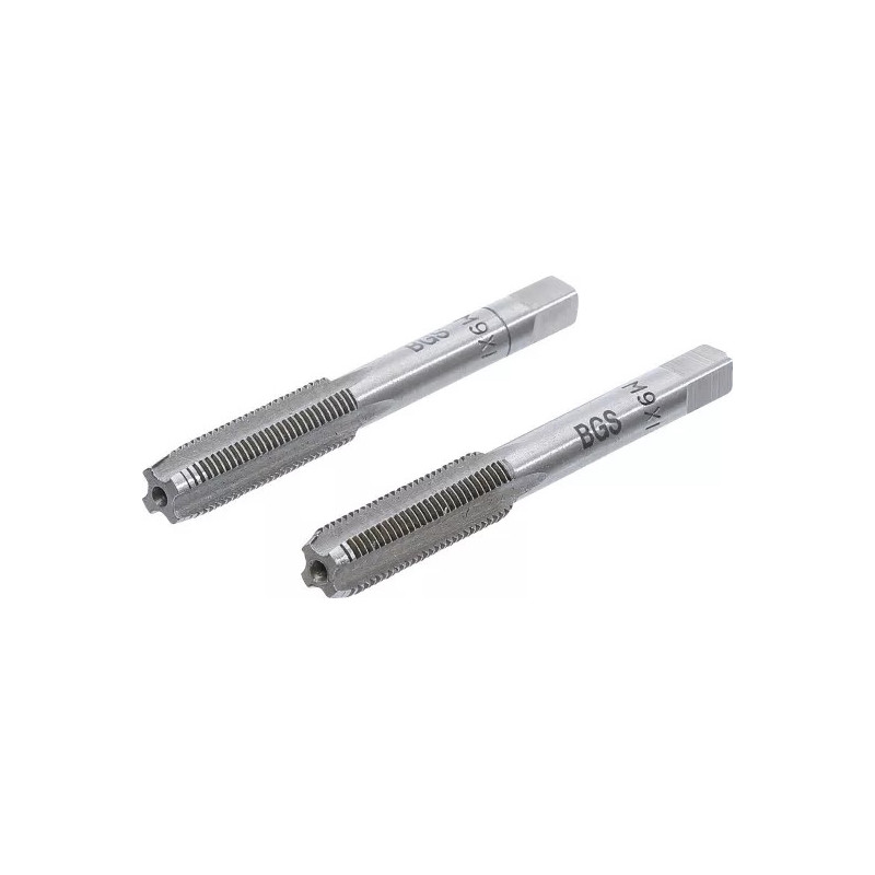 Tarauds et filières | pré-taraud et filière | M9 x 1,0 mm | 2 pièces Tarauds et filières | pré-taraud et filière | M9 x 1,0 mm | 2 pièces