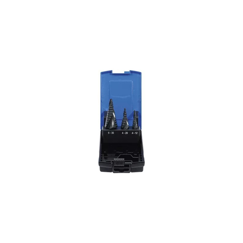 Jeu de forets étagés | Ø 4 - 30 mm | 3 pièces Jeu de forets étagés | Ø 4 - 30 mm | 3 pièces