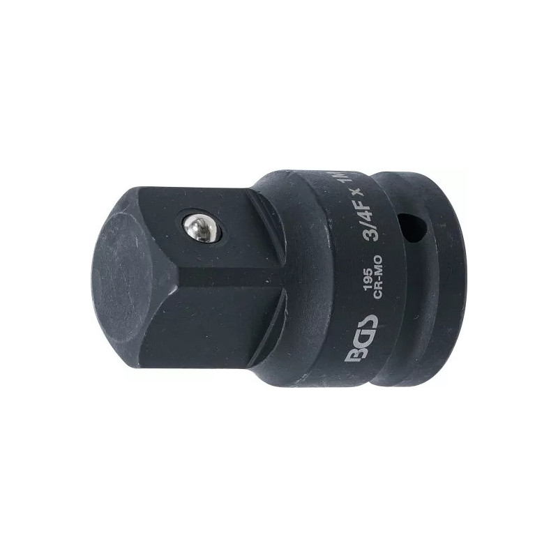 Adaptateur de clé à douille à choc | femelle 20 mm (3/4") - mâle 25 mm (1") Adaptateur de clé à douille à choc | femelle 20 mm (3/4") - mâle 25 mm (1")