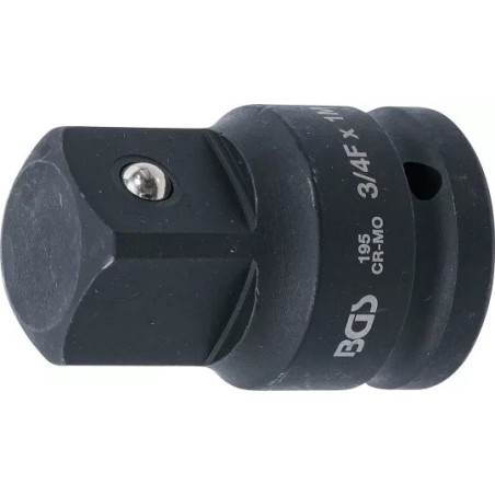 Adaptateur de clé à douille à choc | femelle 20 mm (3/4") - mâle 25 mm (1")