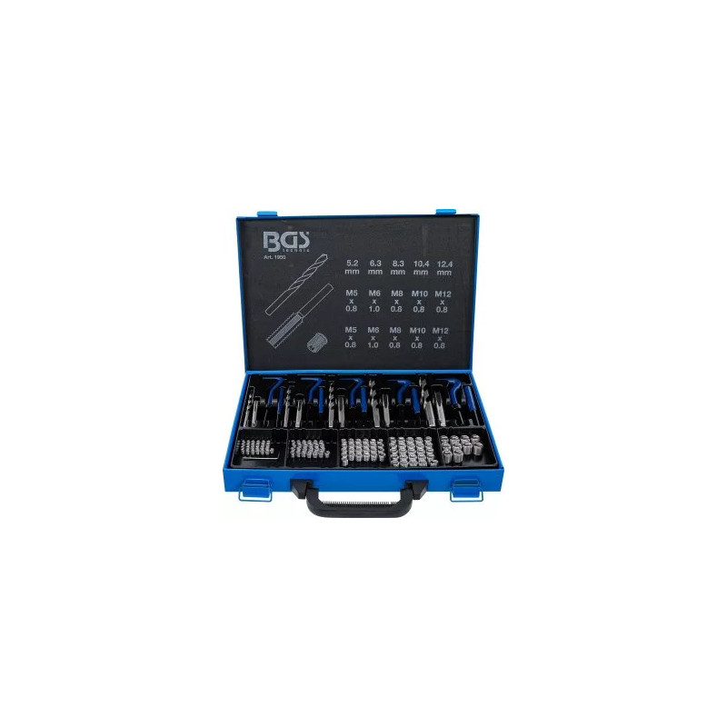 Kit de réparation de filets | M5 - M12 | 130 pièces