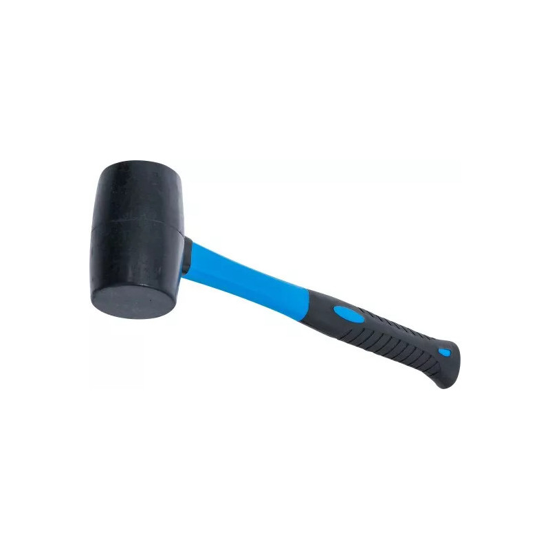 Maillet caoutchouc | manche en fibres de verre | tête noire | Ø 50 mm | 280 g Maillet caoutchouc | manche en fibres de verre | tête noire | Ø 50 mm | 280 g