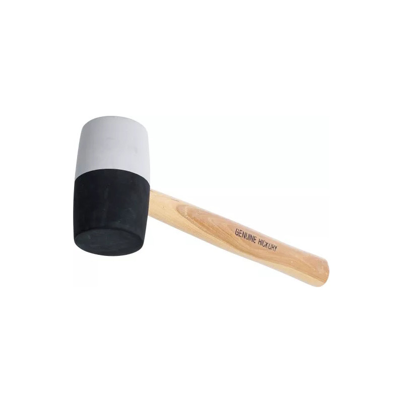 Maillet caoutchouc | manche Hickory | tête noire et blanche | Ø 63 mm | 840 g Maillet caoutchouc | manche Hickory | tête noire et blanche | Ø 63 mm | 840 g