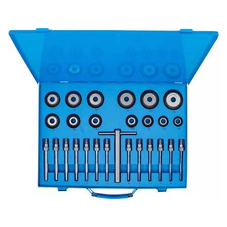 Jeu de fraises pour sièges de soupapes, 30 60 mm, 27 pièces
