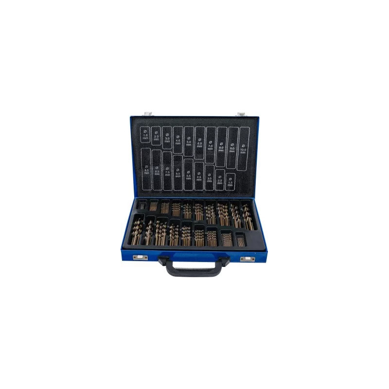 Jeu de forets HSS | alliage au cobalt 5 % | 1 - 10 mm |170 pièces Jeu de forets HSS | alliage au cobalt 5 % | 1 - 10 mm |170 pièces