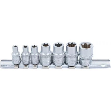 Jeu de Douilles | 6,3 mm (1/4") + 10 mm (3/8") | E6 - E16 | 7 pièces