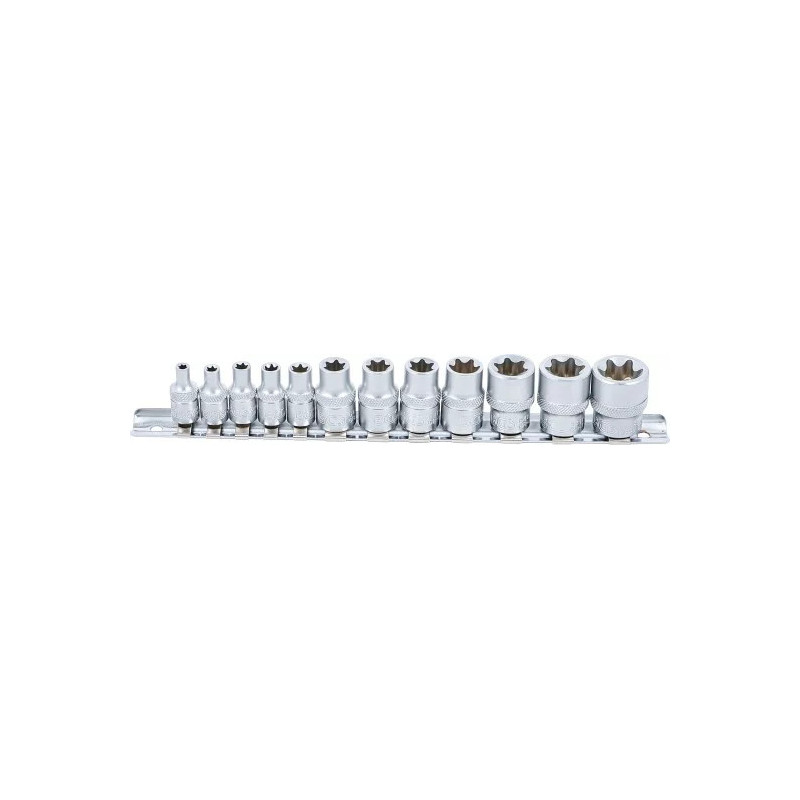 Jeu de Douilles | 6,3 mm (1/4") + 10 mm (3/8") | E4 - E20 | 12 pièces Jeu de Douilles | 6,3 mm (1/4") + 10 mm (3/8") | E4 - E20 | 12 pièces
