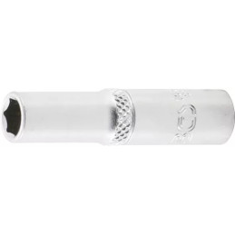 Douille pour clé, six pans, longue | 6,3 mm (1/4") | 7 mm