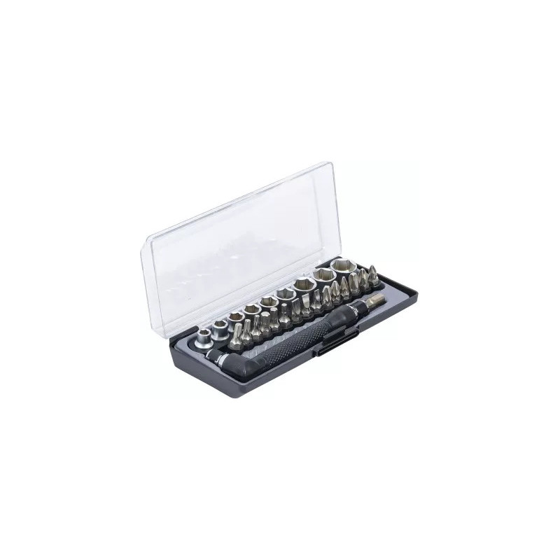Jeu d’embouts et de douilles/angulaire | transmission 6,3 mm (1/4") | 26 pièces Jeu d’embouts et de douilles/angulaire | transmission 6,3 mm (1/4") | 26 pièces