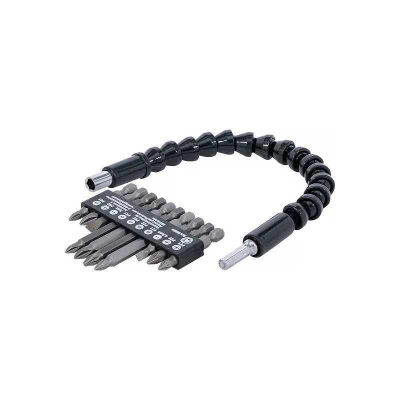 J’eu d’embouts à axe flexible | 6,3 mm (1/4") | 11 pièces J’eu d’embouts à axe flexible | 6,3 mm (1/4") | 11 pièces