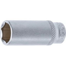Douille pour clé, six pans, longue | 6,3 mm (1/4") | 14 mm