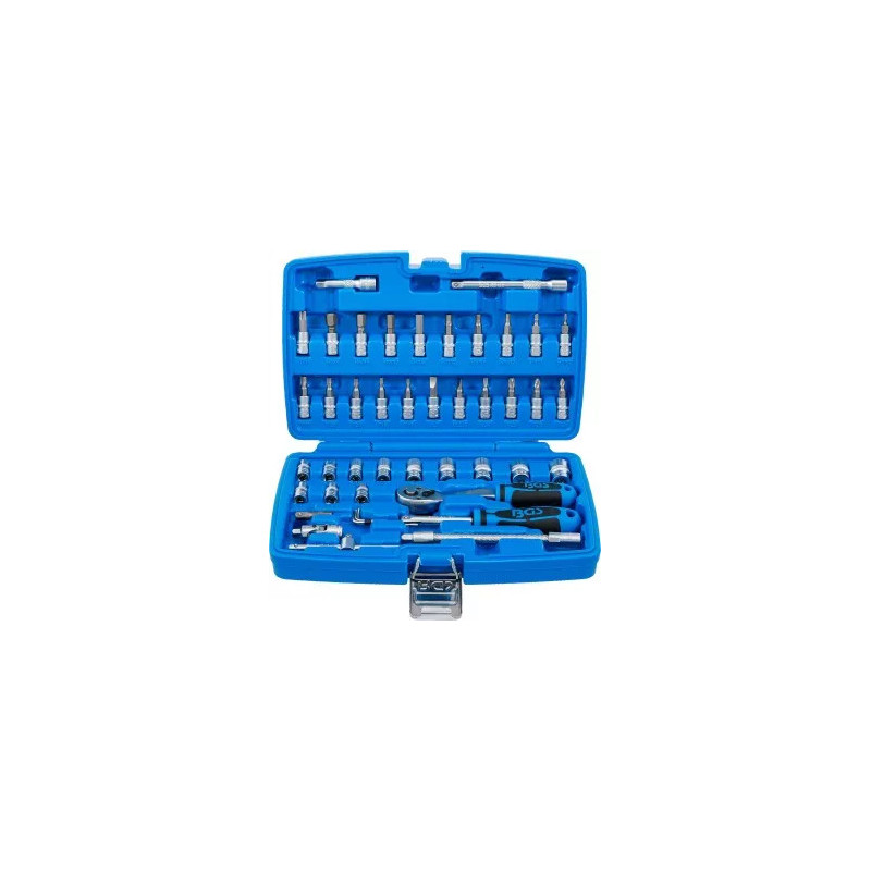 Coffret de douilles | 6,3 mm (1/4") | en pouces | 46 pièces