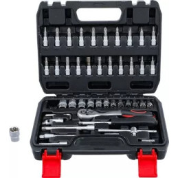 Coffret de douilles | 6,3 mm (1/4") | 46 pièces