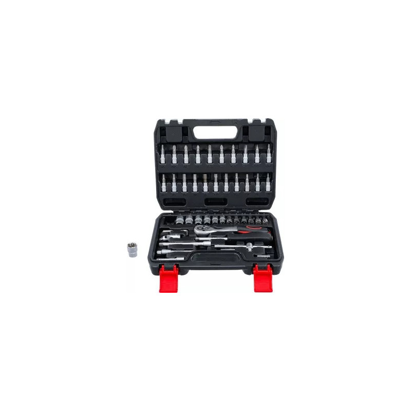 Coffret de douilles | 6,3 mm (1/4") | 46 pièces