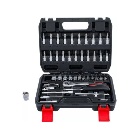 Coffret de douilles | 6,3 mm (1/4") | 46 pièces