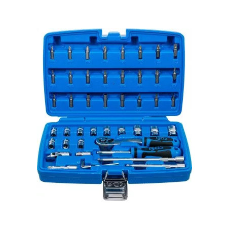 Coffret de douilles | 6,3 mm (1/4") | 46 pièces