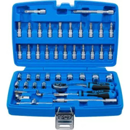 Coffret de douilles | 6,3 mm (1/4") | 46 pièces