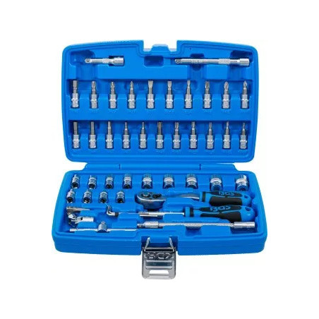 Coffret de douilles | 6,3 mm (1/4") | 46 pièces