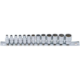 Jeu de douilles Gear Lock | 6,3 mm (1/4") | 13 pièces