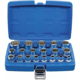 Jeu de douilles Gear Lock | 12,5 mm (1/2") | 19 pièces
