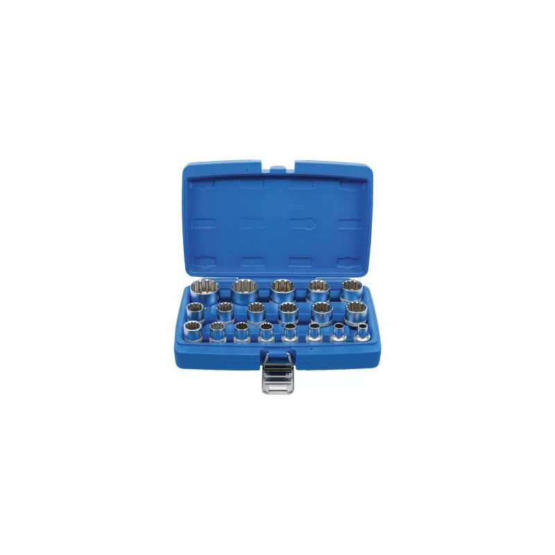 Jeu de douilles Gear Lock | 12,5 mm (1/2") | 19 pièces Jeu de douilles Gear Lock | 12,5 mm (1/2") | 19 pièces