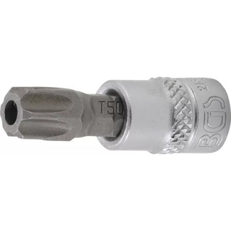 Douille à embouts | 6,3 mm (1/4") | profil T (pour Torx) avec perçage T50