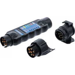 Testeur électronique pour remorque/véhicule tracteur | 7, 13 poles