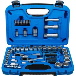 Coffret de douilles avec cliquet traversant | Gear Lock | 4,5 à 25 mm | 52 pièces