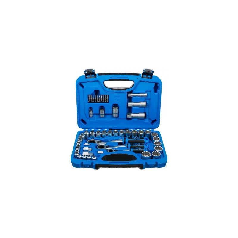 Coffret de douilles avec cliquet traversant | Gear Lock | 4,5 à 25 mm | 52 pièces Coffret de douilles avec cliquet traversant | Gear Lock | 4,5 à 25 mm | 52 pièces