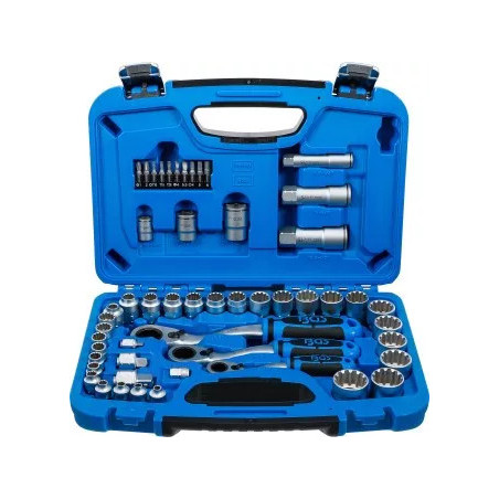 Coffret de douilles avec cliquet traversant | Gear Lock | 4,5 à 25 mm | 52 pièces