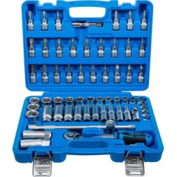 Coffret de douilles | 10 mm (3/8") | en pouces | 61 pièces