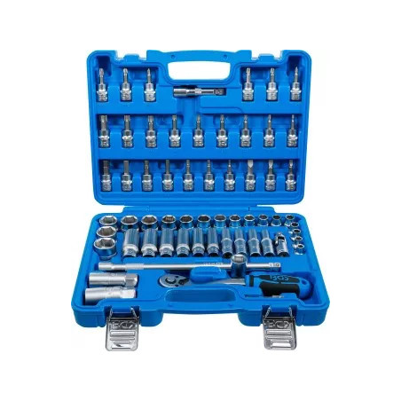Coffret de douilles | 10 mm (3/8") | en pouces | 61 pièces