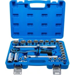 Coffret de douilles | 12,5 mm (1/2") | en pouces | 27 pièces